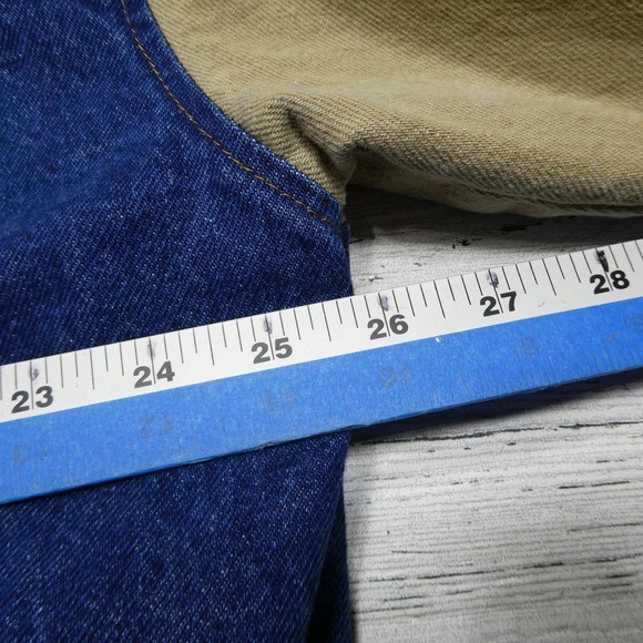 3M Eagan Minnesota Jacket Mens Large Blue Denim Bomber Snap Front Made in‎ USA - Picture 5 of 6